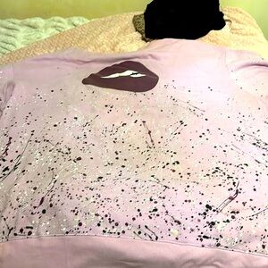 Over size women’s purple cute sweatshirt